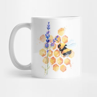 Lavender Bee Mug